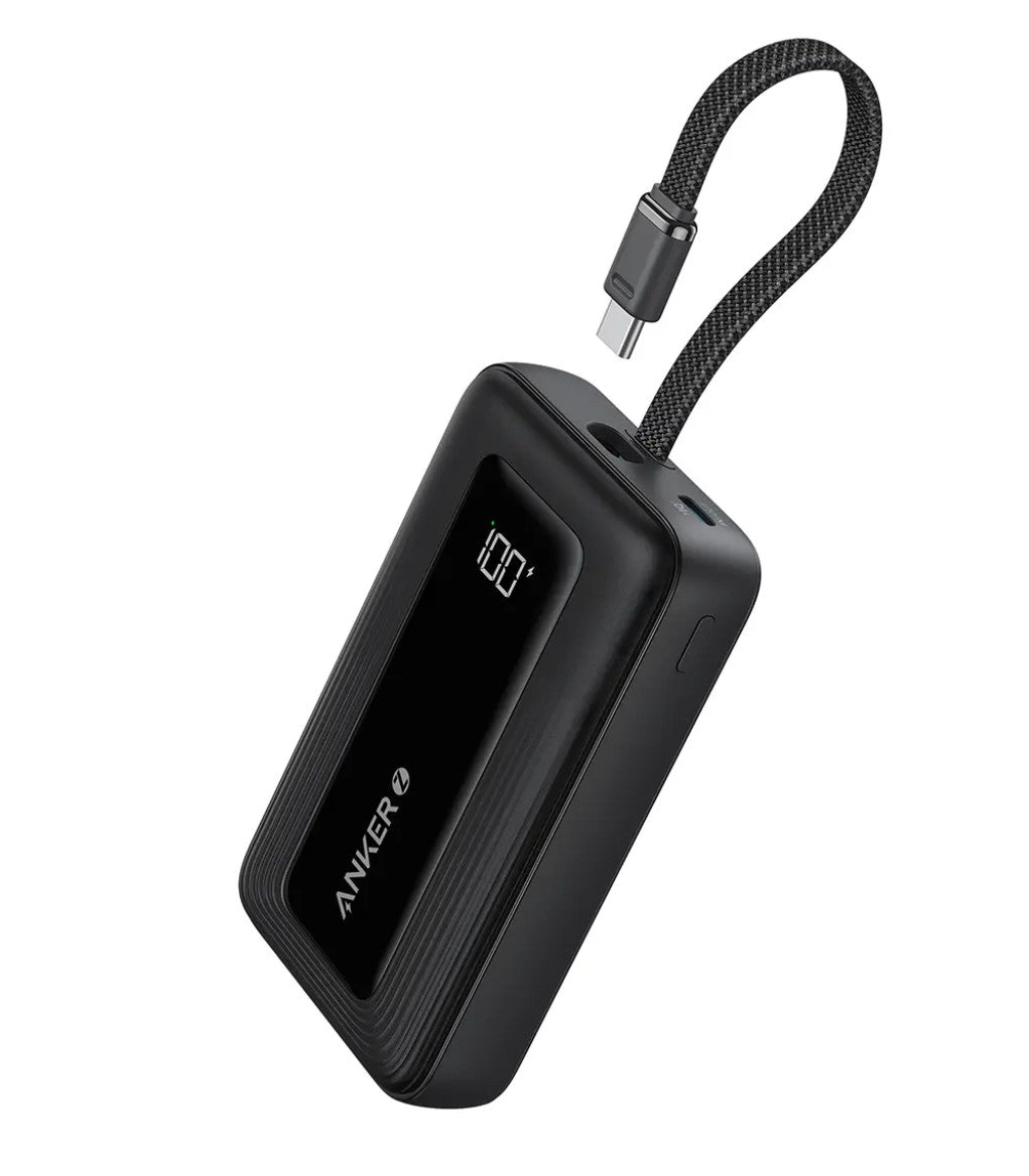 Vanjska baterija Anker Zolo, 10000mAh, 30W, QC + PD, 1 x USB-A - 2 x USB-C, Crna A1688H11