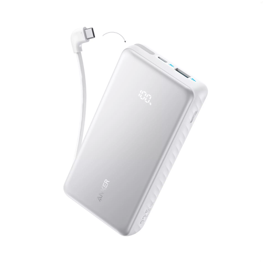 Vanjska baterija Anker Zolo, 20000mAh, 22.5W, QC + PD, 1 x USB-A - 2 x USB-C, Bijela A110EH21