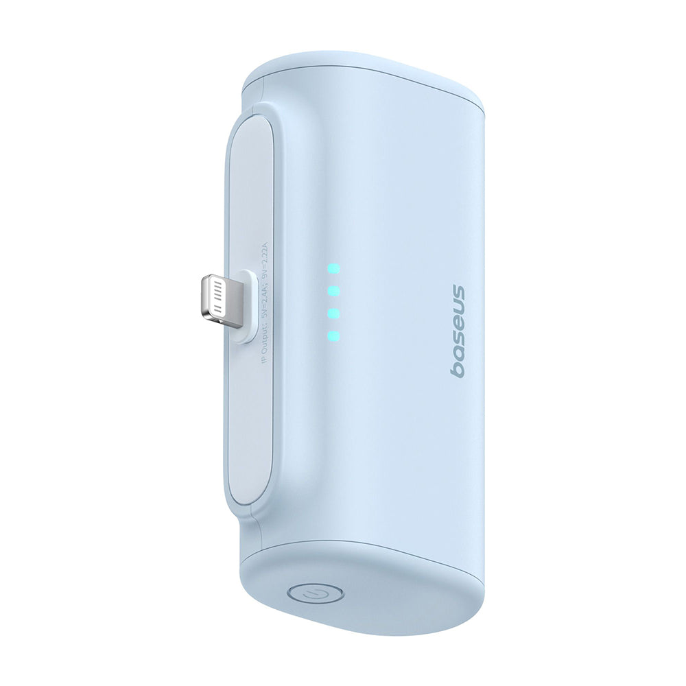 Vanjska baterija Baseus Compact, 5000mAh, 20W, PD, 1 x Lightning - 1 x USB-C, Plava P10068307313-00