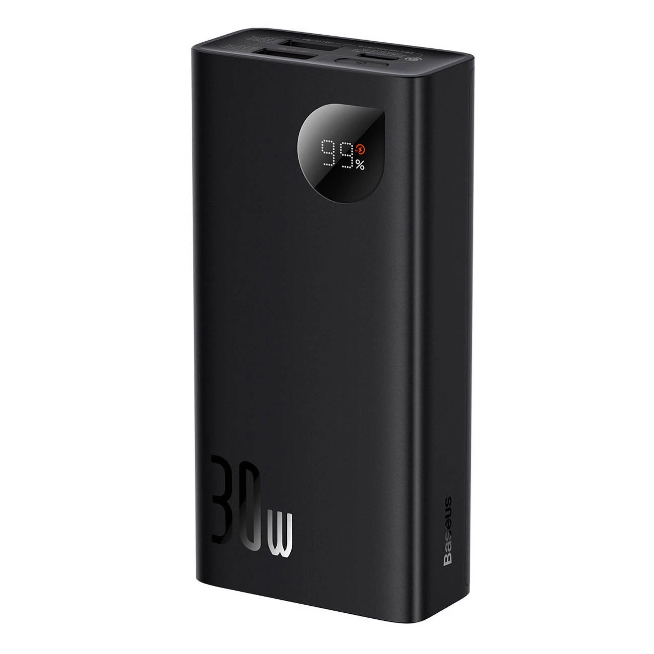 Vanjska baterija Baseus Adaman, 20000mAh, 30W, QC + PD, 1 x USB-C - 2 x USB-A, Crna PPAD030001