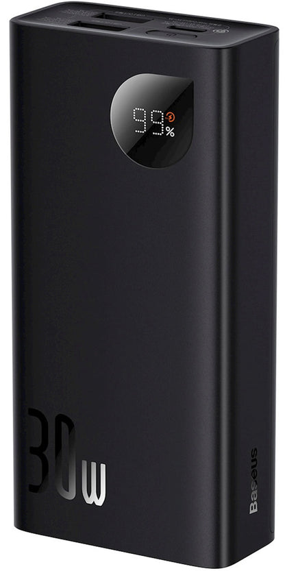 Vanjska baterija Baseus Adaman2, 10000mAh, 30W, QC + PD, 1 x USB-C - 2 x USB-A, Crna PPAD040101
