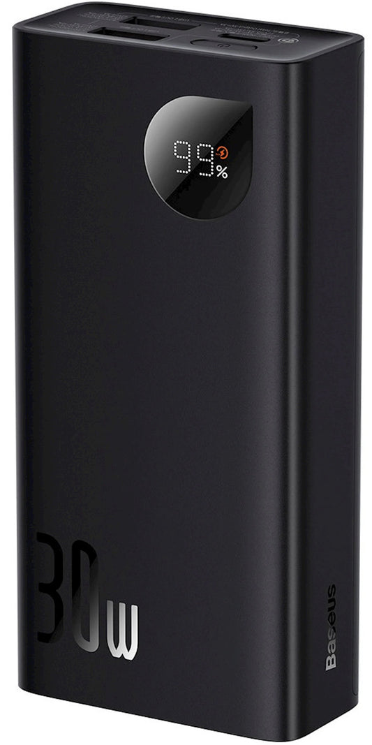 Vanjska baterija Baseus Adaman2, 10000mAh, 30W, QC + PD, 1 x USB-C - 2 x USB-A, Crna PPAD040101