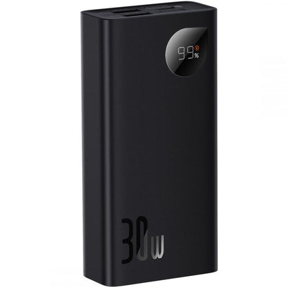 Vanjska baterija Baseus Adaman2, 10000mAh, 30W, QC + PD, 1 x USB-C - 2 x USB-A, Crna PPAD040101