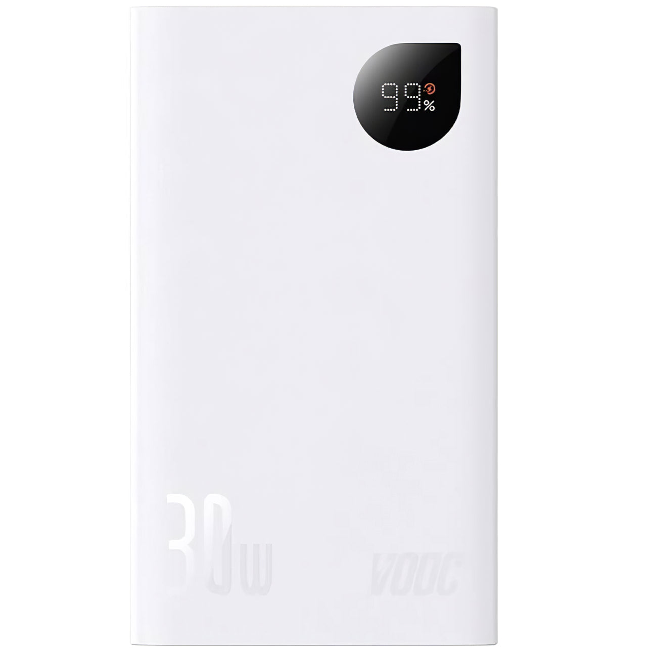Vanjska baterija Baseus Adaman2, 20000mAh, 30W, QC + PD, 1 x USB-C - 2 x USB-A, Bijela PPAD080102