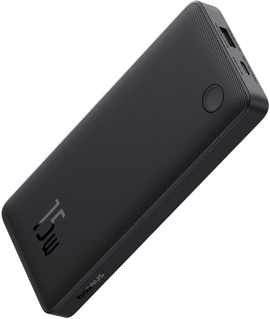 Vanjska baterija Baseus Airpow Lite, 10000mAh, 15W, 1 x USB-A - 1 x USB-C, Crna P10067500123-00