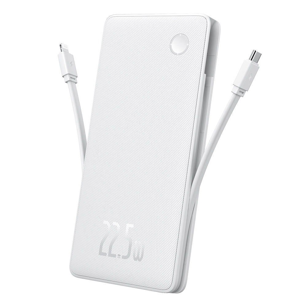 Vanjska baterija Baseus Airpow Lite, 10000mAh, 22.5W, QC + PD, 1 x Lightning - 1 x USB-A - 2 x USB-C, Bijela P10067501213-00