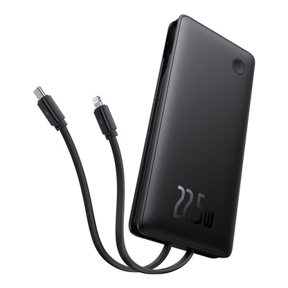 Vanjska baterija Baseus Airpow Lite, 10000mAh, 22.5W, QC + PD, 1 x Lightning - 1 x USB-A - 2 x USB-C, Crna P10067501123-00