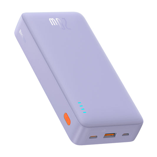 Vanjska baterija Baseus Airpow, 20000mAh, 20W, QC + PD, 1 x USB-A - 1 x USB-C, Ljubičasta P10022804513-00