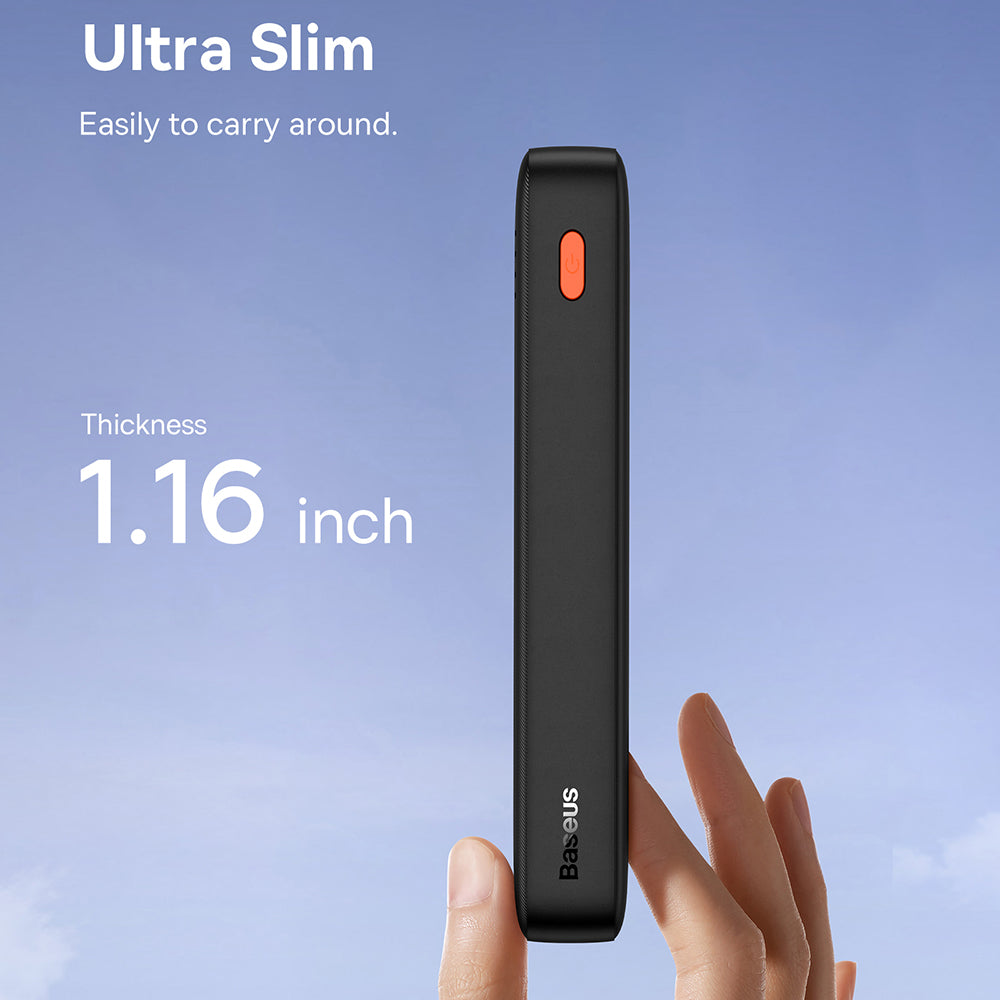 Vanjska baterija Baseus Airpow, 20000mAh, 20W, QC + PD, 1 x USB-A - 1 x USB-C, crna P10022804113-00