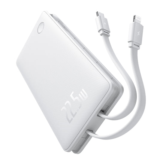 Vanjska baterija Baseus Airpow Lite, 10000mAh, 22.5W, QC + PD, 1 x Lightning - 1 x USB-A - 2 x USB-C, Bijela P10067501213-00