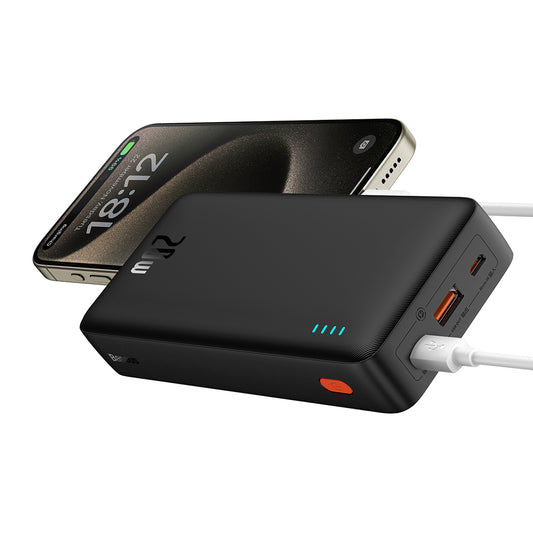 Vanjska baterija Baseus Airpow, 20000mAh, 20W, QC + PD, 1 x USB-A - 1 x USB-C, crna P10022804113-00