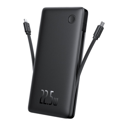 Vanjska baterija Baseus Airpow Lite, 10000mAh, 22.5W, QC + PD, 1 x Lightning - 1 x USB-A - 2 x USB-C, Crna P10067501123-00