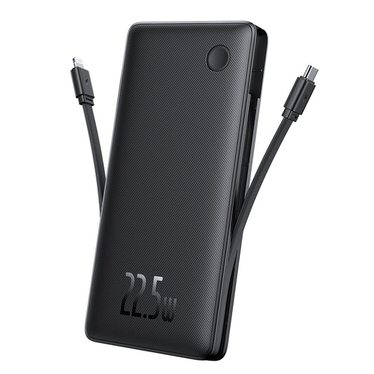 Vanjska baterija Baseus Airpow Lite, 10000mAh, 22.5W, QC + PD, 1 x Lightning - 1 x USB-A - 2 x USB-C, Crna P10067501123-00