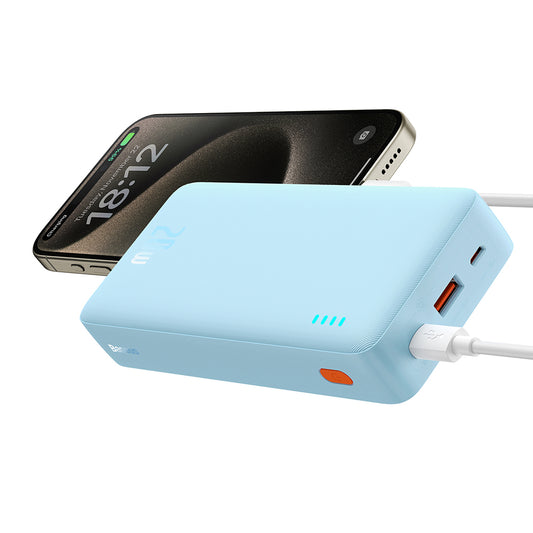 Vanjska baterija Baseus Airpow, 20000mAh, 20W, QC + PD, 1 x USB-A - 1 x USB-C, Plava P10022804313-00