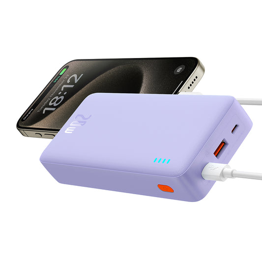 Vanjska baterija Baseus Airpow, 20000mAh, 20W, QC + PD, 1 x USB-A - 1 x USB-C, Ljubičasta P10022804513-00