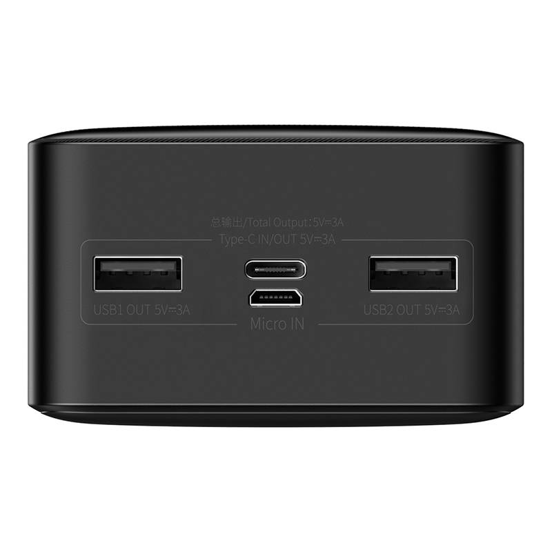 Vanjska baterija Baseus Bipow, 30000mAh, 15W, 1 x USB-C - 2 x USB-A, Crna PPBD050201