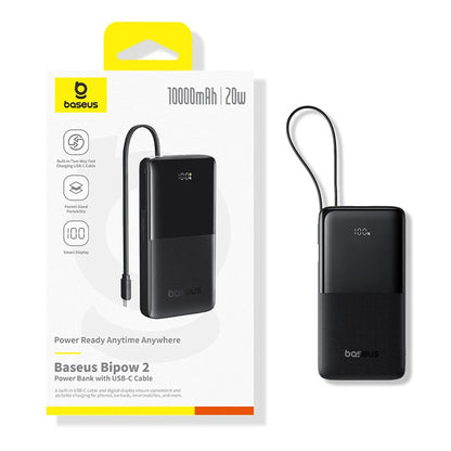 Vanjska baterija Baseus Bipow 2, 20000mAh, 20W, QC + PD, 1 x USB-A - 2 x USB-C, Crna P10077101113-01