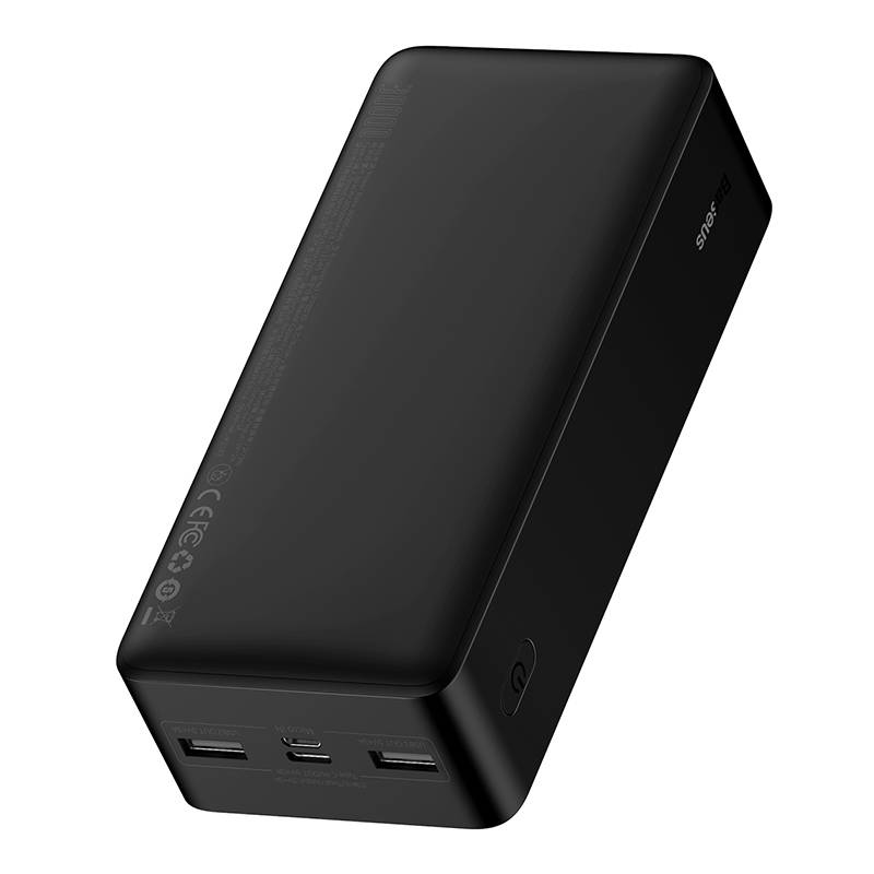 Vanjska baterija Baseus Bipow, 30000mAh, 15W, 1 x USB-C - 2 x USB-A, Crna PPBD050201