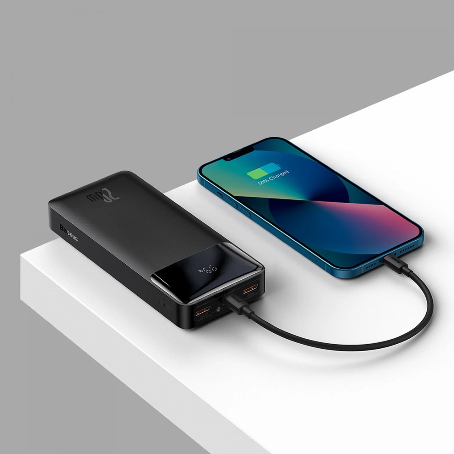 Vanjska baterija Baseus Bipow, 20000mAh, 20W, QC + PD, 1 x USB-C - 2 x USB-A, Crna PPBD050501