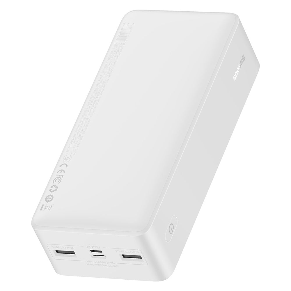 Vanjska baterija Baseus Bipow, 30000mAh, 15W, 1 x USB-C - 2 x USB-A, Bijela PPBD050202