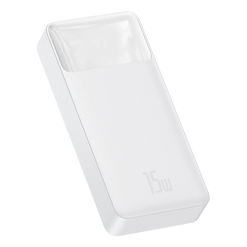 Vanjska baterija Baseus Bipow, 20000mAh, 15W, 1 x USB-C - 2 x USB-A, Bijela PPBD050102