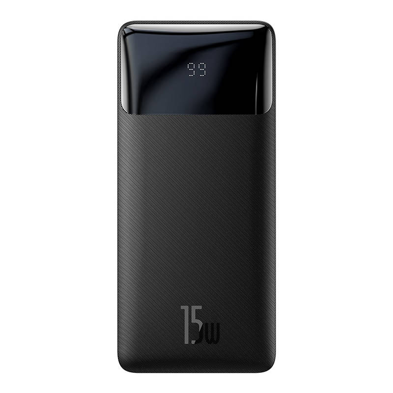 Vanjska baterija Baseus Bipow, 30000mAh, 15W, 1 x USB-C - 2 x USB-A, Crna PPBD050201