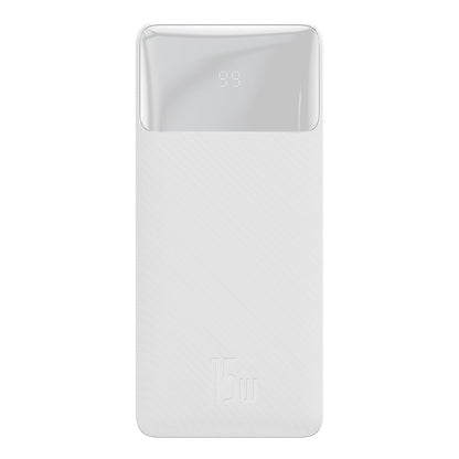 Vanjska baterija Baseus Bipow, 30000mAh, 15W, 1 x USB-C - 2 x USB-A, Bijela PPBD050202