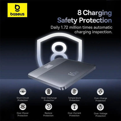 Vanjska baterija Baseus Blade 2, 12000mAh, 65W, PD, 2 x USB-C, Narančasta P10063801733-00