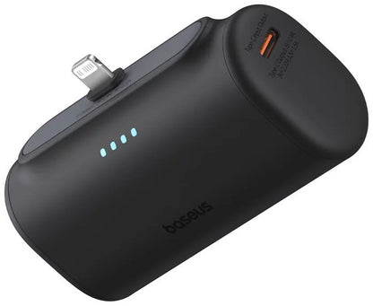 Vanjska baterija Baseus Compact, 5000mAh, 20W, PD, 1 x Lightning - 1 x USB-C, Crna P10068307113-00