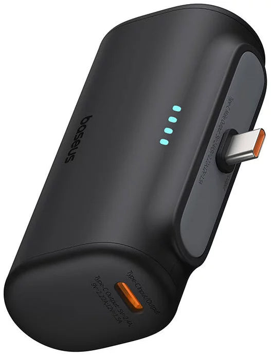 Vanjska baterija Baseus Compact, 5000mAh, 20W, PD, 2 x USB-C, Crna P10068306113-00