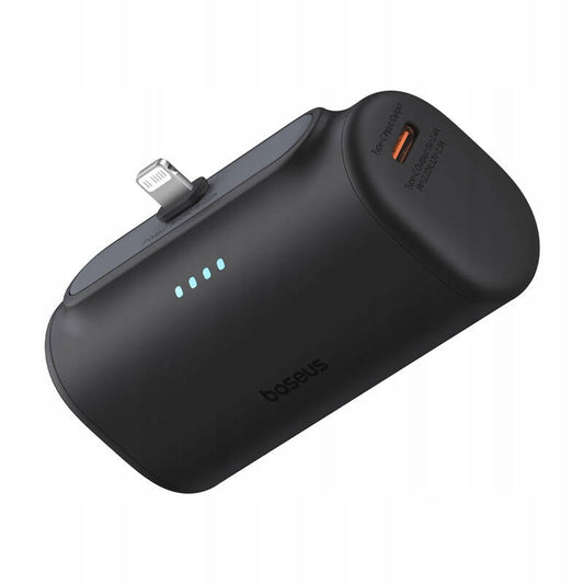 Vanjska baterija Baseus Compact, 5000mAh, 20W, PD, 1 x Lightning - 1 x USB-C, Crna P10068307113-00