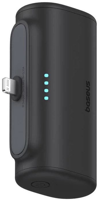 Vanjska baterija Baseus Compact, 5000mAh, 20W, PD, 1 x Lightning - 1 x USB-C, Crna P10068307113-00