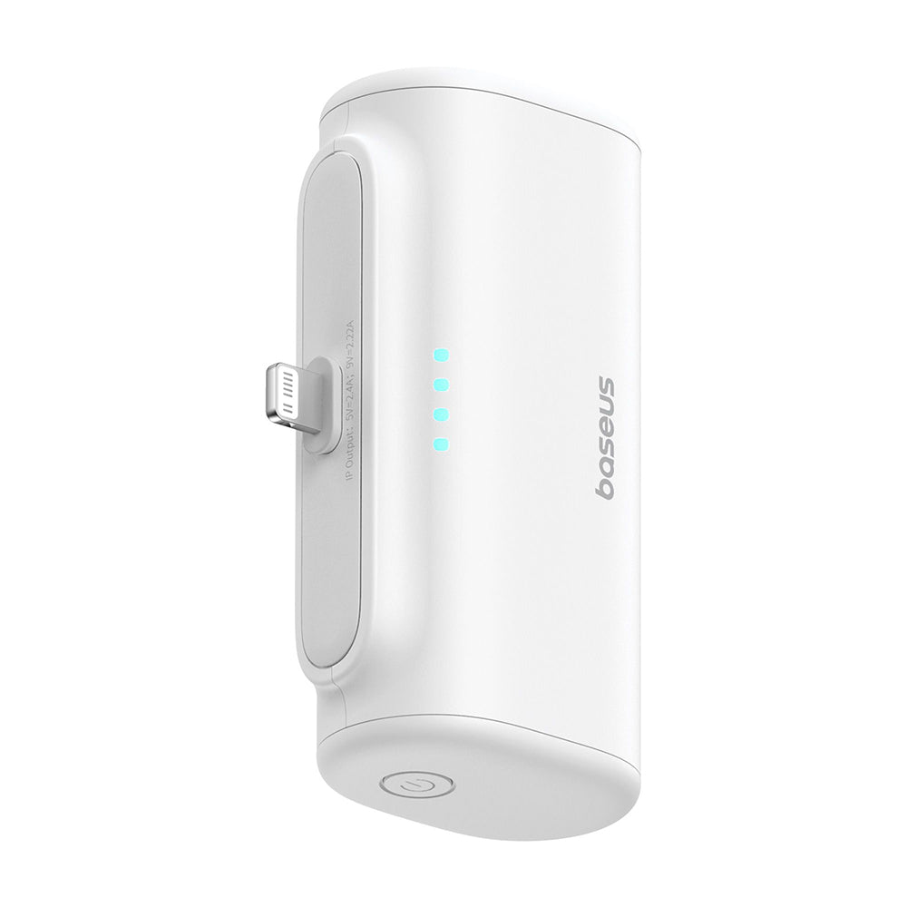 Vanjska baterija Baseus Compact, 5000mAh, 20W, PD, 1 x Lightning - 1 x USB-C, Bijela P10068307213-00