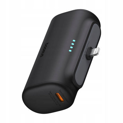 Vanjska baterija Baseus Compact, 5000mAh, 20W, PD, 1 x Lightning - 1 x USB-C, Crna P10068307113-00