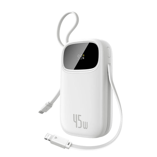 Vanjska baterija Baseus EnerFill FC31, 20000mAh, 45W, QC + PD, 1 x Lightning - 1 x USB-A - 2 x USB-C, Bijela E0028D01
