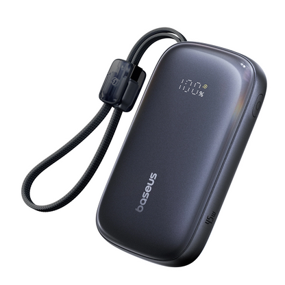 Vanjska baterija Baseus EnerFill FC21 QPow 3 Ultra, 20000mAh, 45W, QC + PD, 1 x USB-A - 1 x USB-C, Crna E0027P00