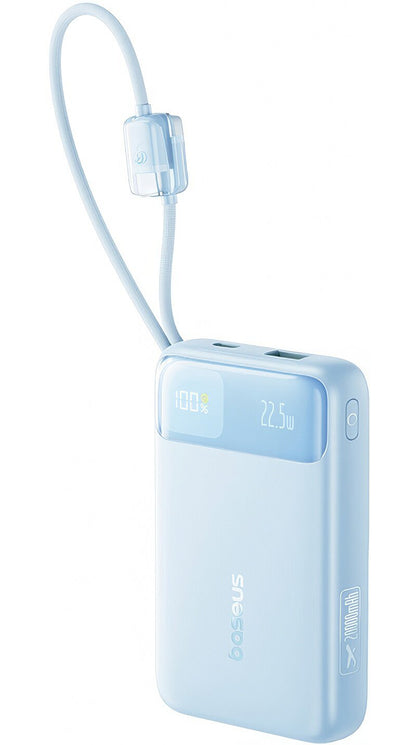 Vanjska baterija Baseus EnerFill FC11, 20000mAh, 22.5W, QC + PD, 1 x Lightning - 1 x USB-A - 2 x USB-C, Plava E0027S06