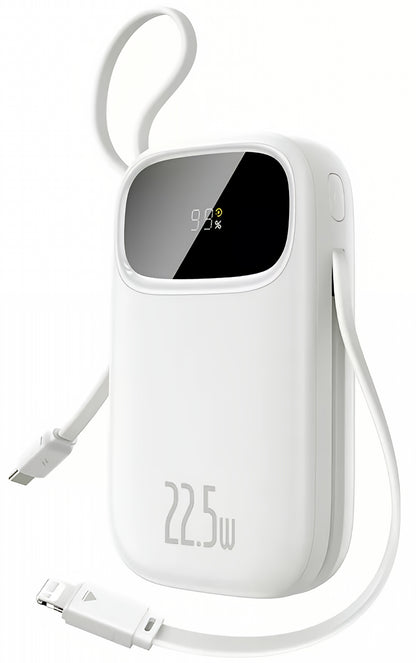 Vanjska baterija Baseus EnerFill FC31, 10000mAh, 22.5W, QC + PD, 1 x Lightning - 1 x USB-A - 2 x USB-C, Bijela P10082106213-00