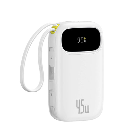 Vanjska baterija Baseus EnerFill FC31, 20000mAh, 45W, QC + PD, 1 x Lightning - 1 x USB-A - 2 x USB-C, Bijela E0028D01