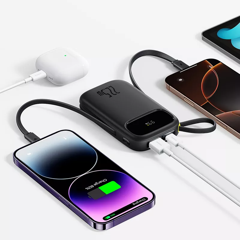 Vanjska baterija Baseus EnerFill FC31, 20000mAh, 22.5W, QC + PD, 1 x Lightning - 1 x USB-A - 2 x USB-C, Crna P10082107123-00