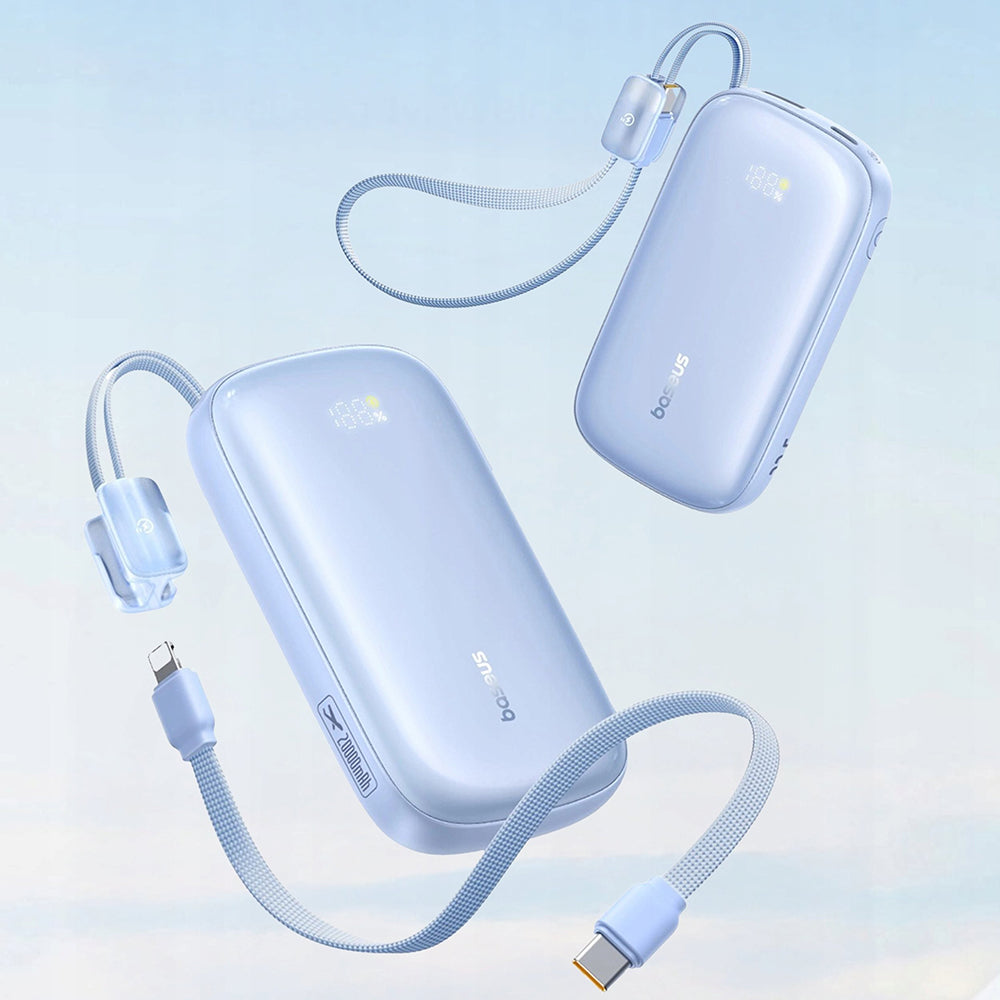 Vanjska baterija Baseus EnerFill FC21 Qpow 3 Ultra, 10000mAh, 22.5W, QC + PD, 1 x USB-A - 1 x USB-C, Plava E0027L03