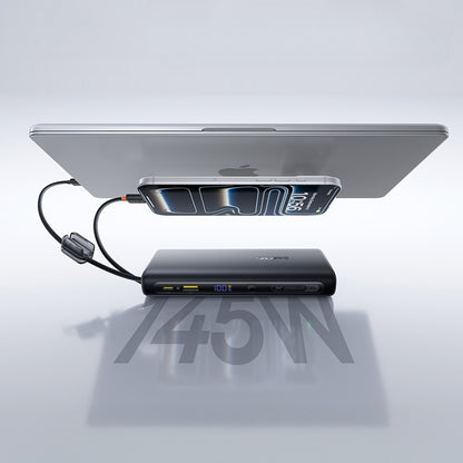 Vanjska baterija Baseus EnerFill FC41, 25000mAh, 145W, QC + PD, 1 x USB-A - 3 x USB-C, Crna E0028H03