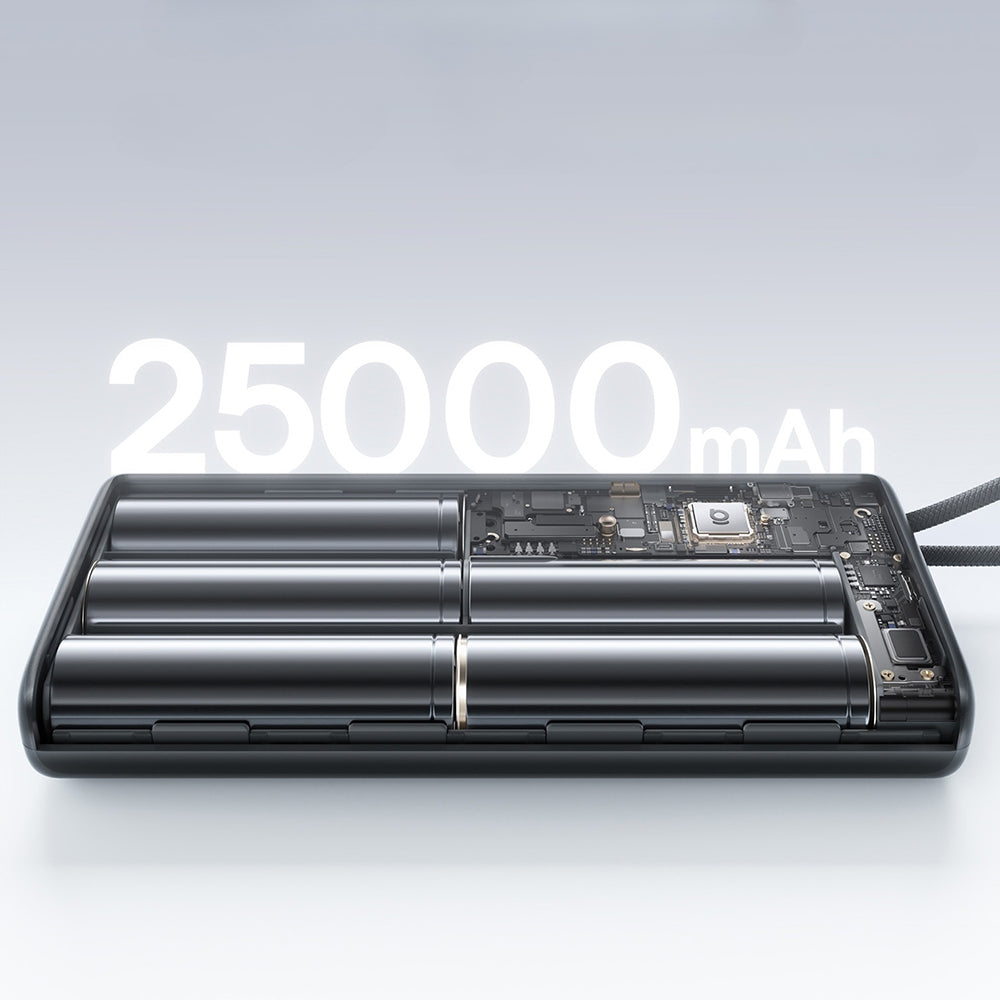 Vanjska baterija Baseus EnerFill FC41, 25000mAh, 145W, QC + PD, 1 x USB-A - 3 x USB-C, Crna E0028H03