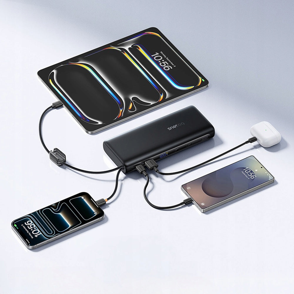 Vanjska baterija Baseus EnerFill FC41, 25000mAh, 145W, QC + PD, 1 x USB-A - 3 x USB-C, Crna E0028H03