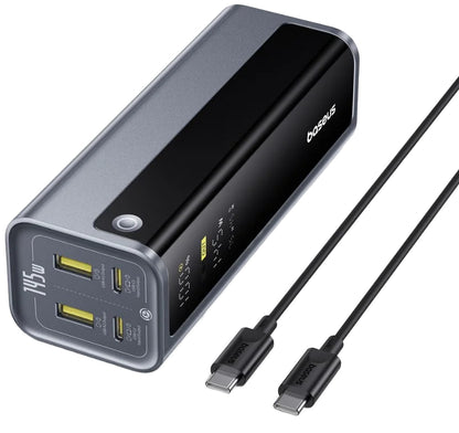 Vanjska baterija Baseus EnerGeek GP12, 20800mAh, 145W, QC + PD, 2 x USB-A - 2 x USB-C, Siva P10082109813-00