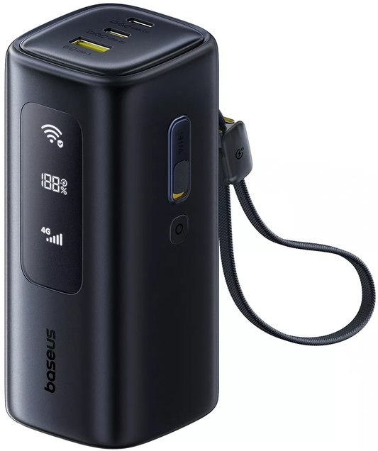 Vanjska baterija Baseus EnerGeek GX11, 20000mAh, 67W, QC + PD, 1 x USB-A - 2 x USB-C, Crna E0025701