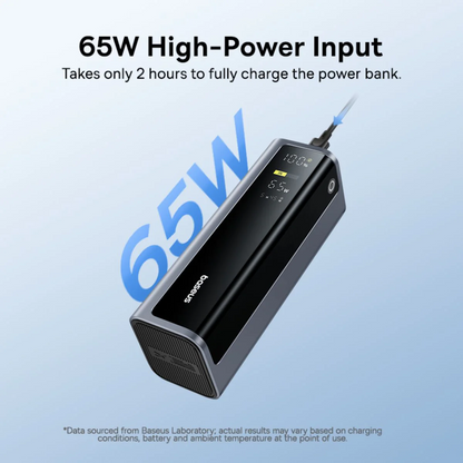 Vanjska baterija Baseus EnerGeek GP12, 20800mAh, 145W, QC + PD, 2 x USB-A - 2 x USB-C, Siva P10082109813-00
