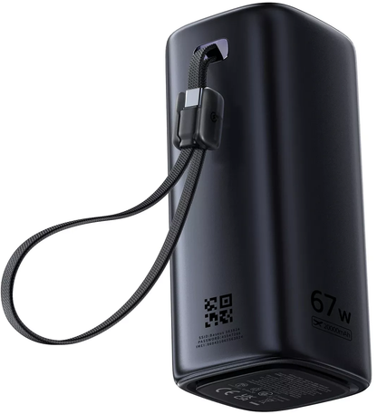 Vanjska baterija Baseus EnerGeek GX11, 20000mAh, 67W, QC + PD, 1 x USB-A - 2 x USB-C, Crna E0025701