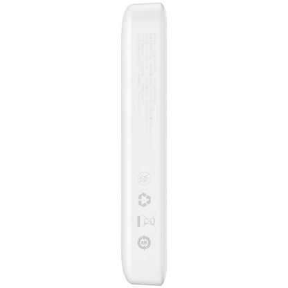 Vanjska baterija Baseus Magnetic Mini, 10000mAh, 20W, PD + FQI, 1 x USB-C, Bijela P10059001223-00
