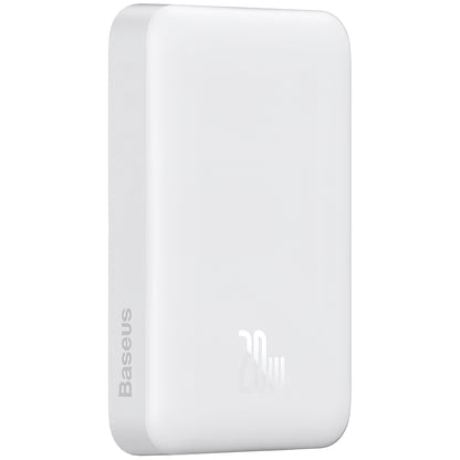 Vanjska baterija Baseus Magnetic Mini, 10000mAh, 20W, PD + FQI, 1 x USB-C, Bijela P10059001223-00